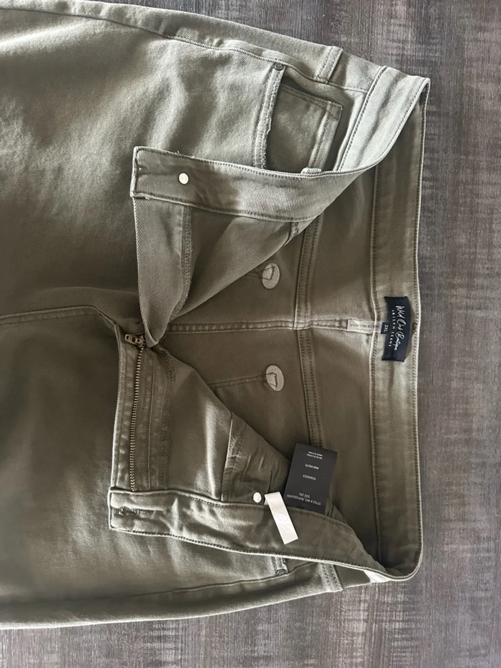 Olive Green Frayed Hem Jeans. 
Wild oak Risen jeans. - Picture 2 of 3